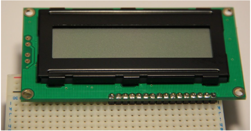 Et 2 x 16 karakters LCD display